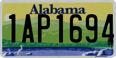 AL license plate 1AP1694