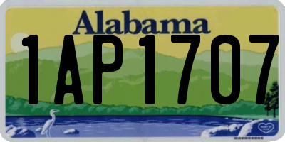AL license plate 1AP1707