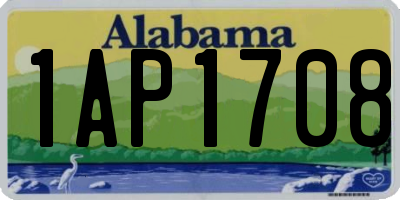 AL license plate 1AP1708