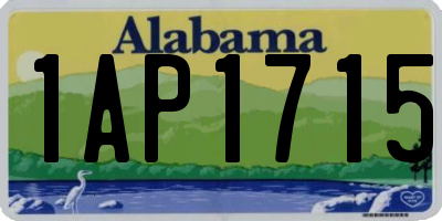 AL license plate 1AP1715