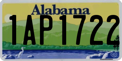 AL license plate 1AP1722