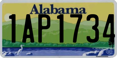 AL license plate 1AP1734