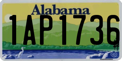 AL license plate 1AP1736