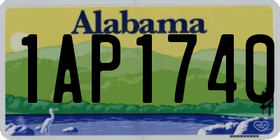 AL license plate 1AP1740