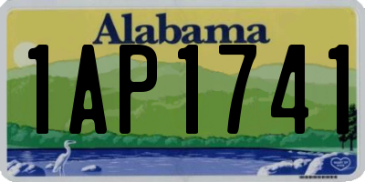 AL license plate 1AP1741