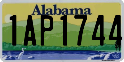 AL license plate 1AP1744
