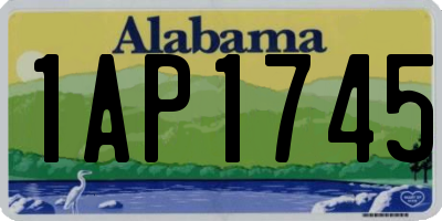 AL license plate 1AP1745