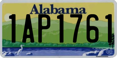 AL license plate 1AP1761