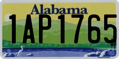 AL license plate 1AP1765