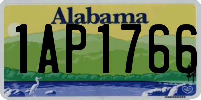 AL license plate 1AP1766
