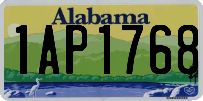 AL license plate 1AP1768