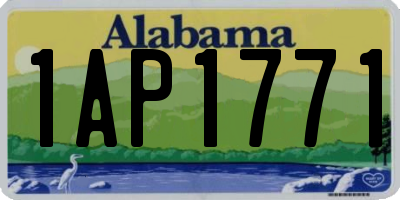 AL license plate 1AP1771