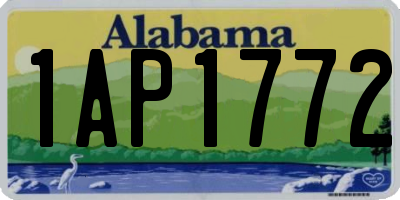 AL license plate 1AP1772