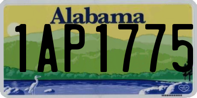 AL license plate 1AP1775