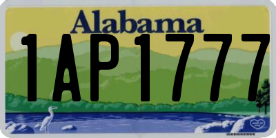 AL license plate 1AP1777