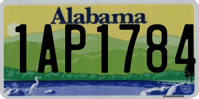 AL license plate 1AP1784