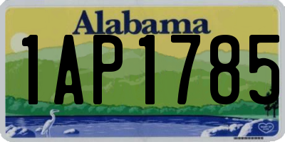 AL license plate 1AP1785