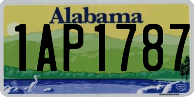 AL license plate 1AP1787