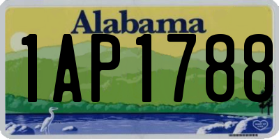 AL license plate 1AP1788