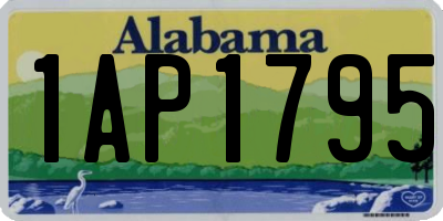 AL license plate 1AP1795