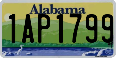AL license plate 1AP1799