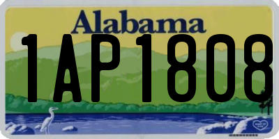AL license plate 1AP1808