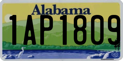 AL license plate 1AP1809