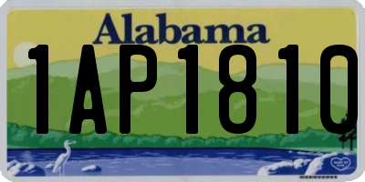 AL license plate 1AP1810
