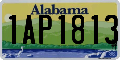 AL license plate 1AP1813
