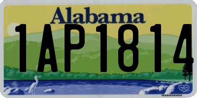 AL license plate 1AP1814