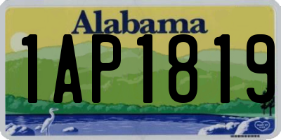 AL license plate 1AP1819
