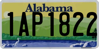 AL license plate 1AP1822
