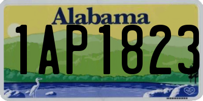 AL license plate 1AP1823