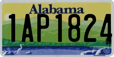 AL license plate 1AP1824