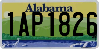 AL license plate 1AP1826
