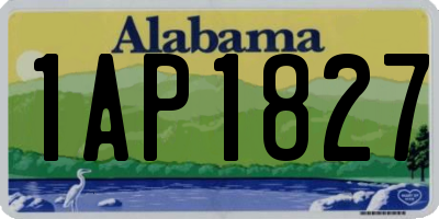 AL license plate 1AP1827