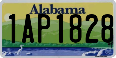 AL license plate 1AP1828
