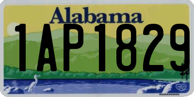 AL license plate 1AP1829