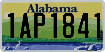 AL license plate 1AP1841