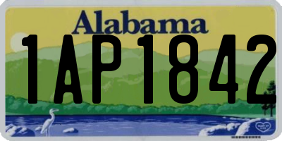 AL license plate 1AP1842