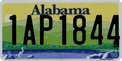 AL license plate 1AP1844