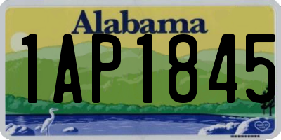 AL license plate 1AP1845