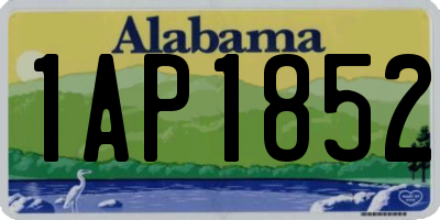 AL license plate 1AP1852