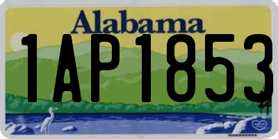 AL license plate 1AP1853
