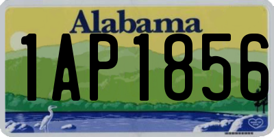 AL license plate 1AP1856