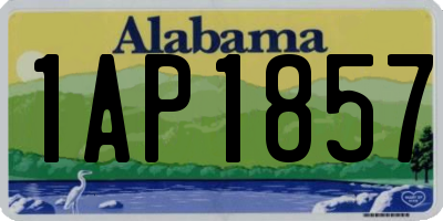 AL license plate 1AP1857