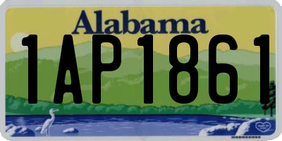 AL license plate 1AP1861