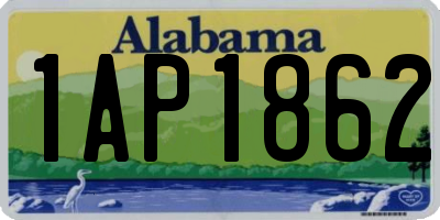 AL license plate 1AP1862