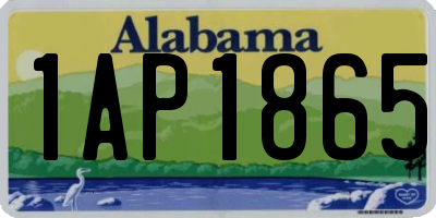 AL license plate 1AP1865