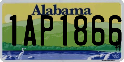 AL license plate 1AP1866